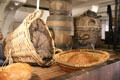 Baskets & barrels aboard Dunbrody Famine Ship. New Ross, Ireland.