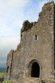 Cathedral porch entrance ruins at Rock of Cashel. Cashel, Ireland.