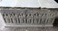 Tomb carved with saints in cathedral at Rock of Cashel. Cashel, Ireland.