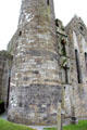 Round tower stonework detail at Rock of Cashel. Cashel, Ireland.