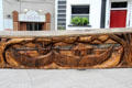 Viking start villages to aid in their raids detail of Viking sword sculpture by John Hayes near Reginald's Tower. Waterford, Ireland.