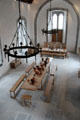 Recreation of banqueting hall on second floor at Desmond Castle. Newcastle West, Ireland.