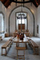 Recreation of banqueting hall on second floor at Desmond Castle. Newcastle West, Ireland.