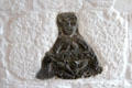 Sheela na gig fertility symbol in Great Hall at Bunratty Castle. County Clare, Ireland.