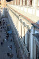 Uffizi Gallery plaza which runs between the Arno River & Piazza della Signoria. Florence, Italy.