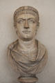 Roman emperor Constantine marble bust at Uffizi Gallery. Florence, Italy.