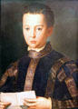 Portrait of Francesco de' Medici by Bronzino at Uffizi Gallery. Florence, Italy.