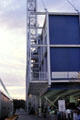 Steel exterior structure of pavilion at Expo 85. Tsukuba, Japan.