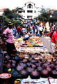 Weekly crafts market in a shopping center in diplomatic district. Kenya.