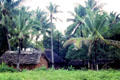 Primitive huts near Gedi National Park. Kenya.