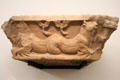 Entablature from funerary monument showing one of three sides carved with sea monsters at National Museum of History & Art. Luxembourg, Luxembourg.
