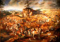 Christ Carrying the Cross painting by unknown Flemish painter at National Museum of History & Art. Luxembourg, Luxembourg.