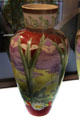 Glazed fine earthenware vase depicting a pond designed by artist Pierre Blanc & made by Villeroy & Boch at Septfontaines-lez-Luxembourg at National Museum of History & Art. Luxembourg, Luxembourg.