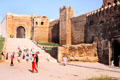 Bab Oudaia gate entrance to Rabat Kasbah. Rabat, Morocco.