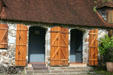 Doors of Empress Josephine's birthplace at Musée de la Pagerie, her maiden name. Trois Islet, Martinique