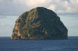 Diamond Rock, used by British as Battery in 1804 & marked on maps as warship HMS Diamond Rock, most unusual ship in Royal Navy. Diamant, Martinique.
