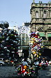 Balloon sellers on zócalo in Puebla. Mexico.