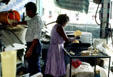 Vendors at Izamal market. Mexico.