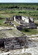 Mayan ruins within fortified site of Tulum. Mexico.