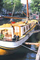 Houseboat on Brouwersgracht. Amsterdam, Netherlands.
