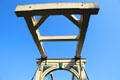 Detail of drawbridge counterweight mechanism at Arnhem Openlucht Museum. Arnhem, Netherlands.