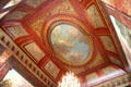 Ceiling above Grand Staircase. Het Loo, Netherlands.