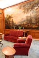 Parlor of Prince Bernhard furnished to his taste in mid-20thC style. Het Loo, Netherlands.