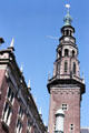 Leyden City Hall tower. Leyden, Netherlands.