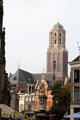 Peperbus late Gothic tower overlooking the town. Zwolle, Netherlands.