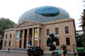 Museum De Fundatie & expanded for additional exhibition space in 2013 with an elliptical structure in the roof sometimes known as "the cloud". Netherlands.