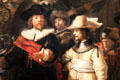 Detail of Night Watch painting by Rembrandt van Rijn at Rijksmuseum. Amsterdam, NL.