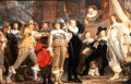 Detail of Militia Company of District VIII under Command of Captain Roelof Bicker painting by Bartholomeus van der Helst at Rijksmuseum. Amsterdam, NL.