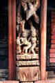 Erotic carvings on Pashupatinath Temple in Durbar Square, Bhaktapur. Nepal.