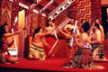 Traditional stick tossing performance at Crafts Institute in Rotorua. New Zealand.