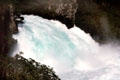 Waikato River near Huka Falls outside of the village of Taupo. New Zealand.
