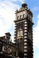 Clock tower of Dunedin railway station. New Zealand.
