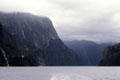 Cliffs surrounding Milford Sound. New Zealand