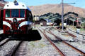 Rail bus in Ferrymeade, built on the site of the first railroad in New Zealand in Christchurch. New Zealand.