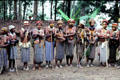Female Chimbu villagers in traditional dress. Papua New Guinea.