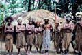 Male Chimbu villagers in native dress. Papua New Guinea.