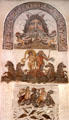 Roman mosaic tile floor with Neptune & ocean scenes at Bardo Museum. Tunis, Tunisia.