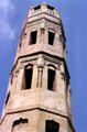 Zaouia Zakkar octagonal stone minaret on rue el Aghalba. Sousse, Tunisia.
