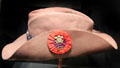 Slouch hat of Ayrshire & Lanarkshire Imperial Yeomanry during Boer War at National War Museum of Scotland. Edinburgh, Scotland.