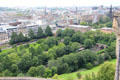 Princes Street Gardens with Scottish National Gallery. Edinburgh, Scotland.