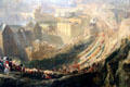 Parade detail of Entry of George IV into Edinburgh seen from Calton Hill in 1822 painting by John Wilson Ewbank at Edinburgh City Art Centre. Edinburgh, Scotland.