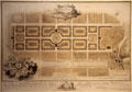 Plan for Edinburgh New Town by M. Craig at City Art Centre. Edinburgh, Scotland.