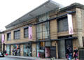 The Fruitmarket Gallery displays modern art opposite Edinburgh City Art Centre. Edinburgh, Scotland.