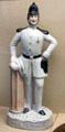 James Braidwood firemaster of Edinburgh figurine by Staffordshire pottery at Museum of Edinburgh. Edinburgh, Scotland.