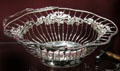 Silver wirework bread or dessert basket by Alexander Gairdner of Edinburgh at Museum of Edinburgh. Edinburgh, Scotland.