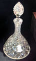 Glass decanter with cameo insets of Shakespeare & Byron at Museum of Edinburgh. Edinburgh, Scotland.